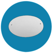 Türschild oval, 15x11cm  18,00€